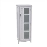 Greek Key Linen Tower in White