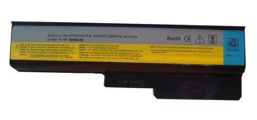 High Performance 5200mah 6 Cell 11.1V Black Laptop Battery for Lenovo G430 G430A G530 L3000 N500 51J0226, ASM 42T4586, ASM 42T4728, FRU 42T4585, FRU 42T4727, L06L6Y02, L08L6C02, L08O6C02, L08S6C02, L08S6D02
