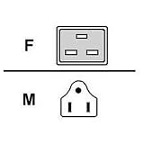 Compaq 235603-001 15A 125V 14P Power Cord