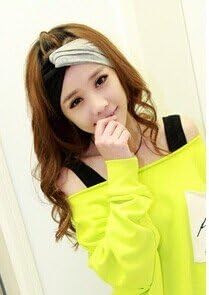 Gracallet® High Quality Double Color Hair Band for Girls Women(Black/Gray)