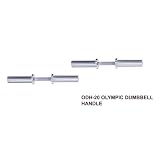 Olympic Dumbbell Handles with chrome Training collars