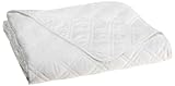 Pinzon 100-Percent Egyptian Cotton Sateen Quilted Queen Coverlet, White
