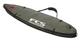 FCS Triple Shortboard Surfboard Travel Bag in Alloy/Olive