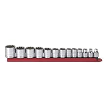 GearWrench 80561 13 Piece 3/8-Inch Drive 12 Point Standard SAE Socket Set