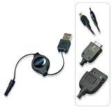 Covertec ZS10 USB Sync Charger retractable Cable for Palm m125/130/505/515 , Tungsten T/T2/T3/T5/W/C/E/E