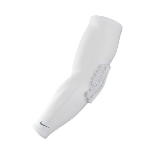 NIKE  Ellenbogenschoner NPC ATTCK COMP VIS ELBW SLV BX, white/white/white/cool grey, L/XL, Preisvergleich