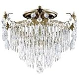 Crystal Semi-Flush Ceiling Fixture