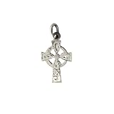Sterling Silver Hand engraved Solid Celtic Cross