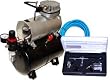 Beginner DUAL-ACTION AIRBRUSH Tank Compressor-Art-Craft