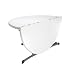 Lifetime 25402 60-Inch Round Fold-In-Half Commercial Table, White Granite Tabletop with Gray Frame
