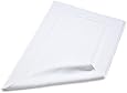 Pinzon Luxury Banded Bath Mat - White