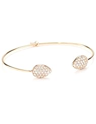 Jemma Wynne "Prive" Rose Gold Diamond Pear Bangle Bracelet