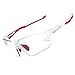 RockBros Cycling Sunglasses Photochromic Bike Glasses for Men Women Sports Goggles UV Protection White Red