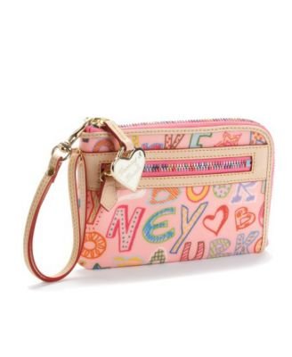 Dooney & Bourke Fantasy Multifunction Zip Around Wristlet