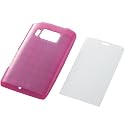 ELECOM docomo P-07C ソフトケース (保護フィルム付) ピンク PD-PA07UCPN