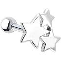 Silver 925 Star Cluster Cartilage Earring