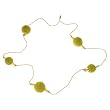 Lime Green Crochet Beaded Thread Collar Necklace