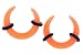 Acrylic Pincher Orange 4g - Sold as Pair