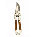 Brook & Hunter SSS01-W-L Premium 1-Inch Bypass Garden Pruner with Wood Inlay Handle