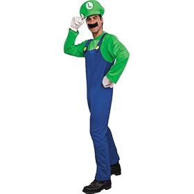 Buy Adult Costumes Super Mario Brothers Luigi Costume Deluxe Adult