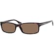 Hugo Boss 0318/S Men's Polarized Rectangular Full Rim Sports Sunglasses - Dark Havana/Brown