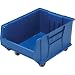 Quantum QUS965MOB Plastic Storage Stacking Hulk Container, 24-Inch by 18-Inch by 15-Inch, Blue, Case of 1