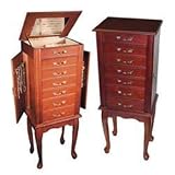 Caroline Walnut Jewelry Armoire
