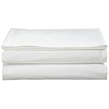 Charisma Lexington Solid Queen Flat Sheet, Snow
