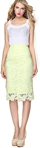 Women's Sexy Bodycon Zip Up Lace Pencil Skirt 12