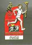 Atlanta 1996 Olympic Torch Relay Pin. Coca-Cola Sponsor Tie-in.