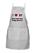 I Love/Heart Nova Scotia Duck Tolling Retriever Full Length Apron with Pockets (Various Colors Available)