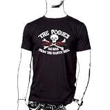 THE POGUES - County Hell Black T-Shirt Shane MacGowan