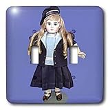 Collectible Dolls - Antique Jumeau Doll - Light Switch Covers - double toggle switch
