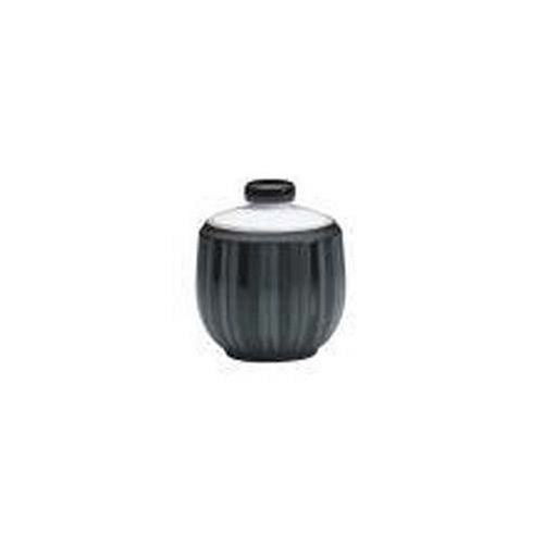 Denby Jet Stripes Covered Sugar Bowl 280g