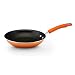 Rachael Ray Porcelain Enamel II Nonstick Open Skillet, 10-Inch, Orange