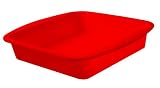 Ready Steady Cook Square Silicone Cake Mould Silicone 25cm x 26cm x 6cm, Red