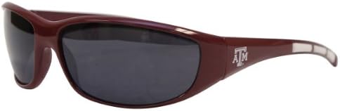 NCAA 3 Dot School Colors and Logo Sport Sunglasses (Texas A&M Aggies)