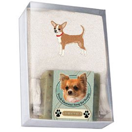 Single Gift Box with Chihuahua Soap and Towel