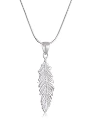 VINANI brand Germany 925 Sterling Silver Women Pendant Eagle Feather Arizona with Snake Chain Necklace AFE-S