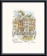 Art Poster Metal Framed Print - Washington Square Park Ny - Artist: John Haymson- Poster Size: 16 X 12