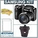 Samsung WB100 Digital Camera, Black - Bundle - with Adorama Slinger Holster Camera Case, 16GB SDHC Memory Card, Microfiber Cleaning Cloth