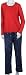 Apparel : No Nonsense Women's Long Sleeve Top and Snowflake Long Pant Sleepwear Set