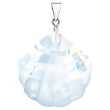 Shore Charm, crystal AB/silver-plated, 28 mm