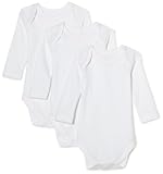 SpaSilk 100% Cotton Long Sleeve Lap Shoulder 3-Pack Bodysuit - White/Pink, 9 Months