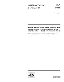 ISO 9831:1998, Animal feeding stuffs, animal products, and faeces or urine - Determination of gross calorific value - Bomb calorimeter method