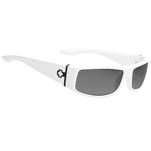 Spy Cooper Sunglasses - Spy Optic Steady Series Racewear Eyewear - Color: White/Grey, Size: One Size Fits All