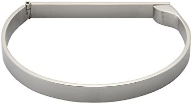 Ellie Vail Silver Plated Stainless Victoria Screws Bangle Bracelet for Women