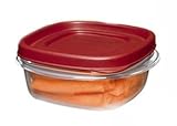 Rubbermaid 7J5900CHIL 1.25 Cup Easy Find Lids - Chili Red - Case of 8
