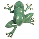 Door Knocker - Tree Frog ( Brass / Green ) ( 6 &acute; h x 5.5 &acute; W x 2 &acute; D ) - B00112HE6O