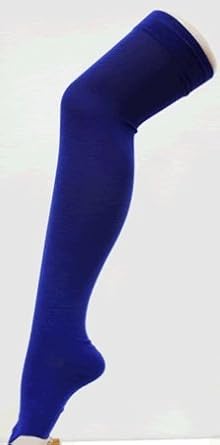 Adult Halloween Over-the-Knee Blue Thigh High Stockings